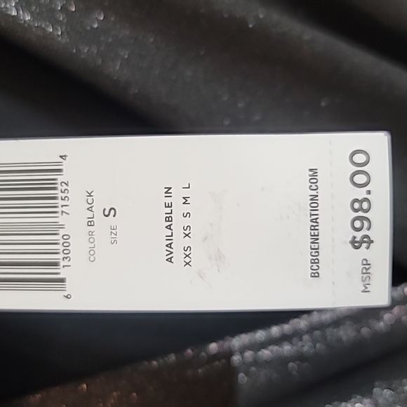 Bcbgeneration Pants Jumpsuits Black Shimmer - Picture 10 of 12